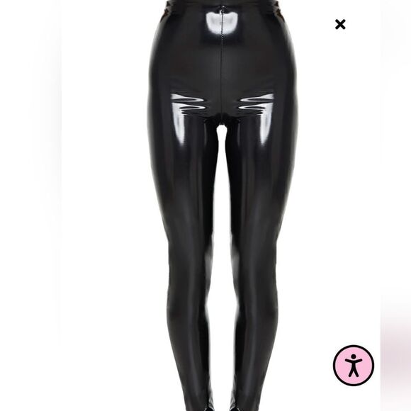 Pretty little thing Black Vinyl Skinny Pant - Picture 5 of 6